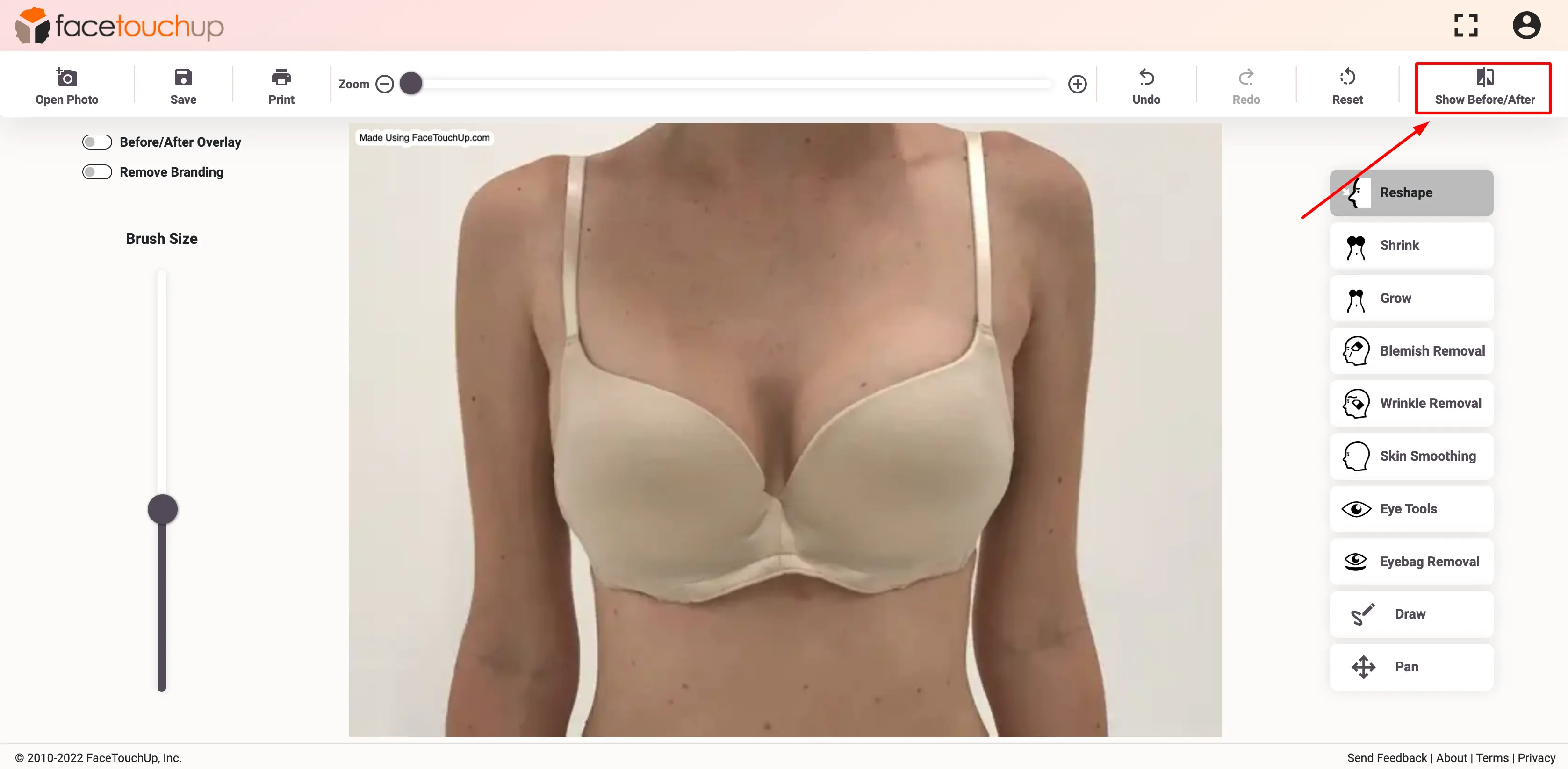 Try the breast augmentation simulator on a body similar to yours