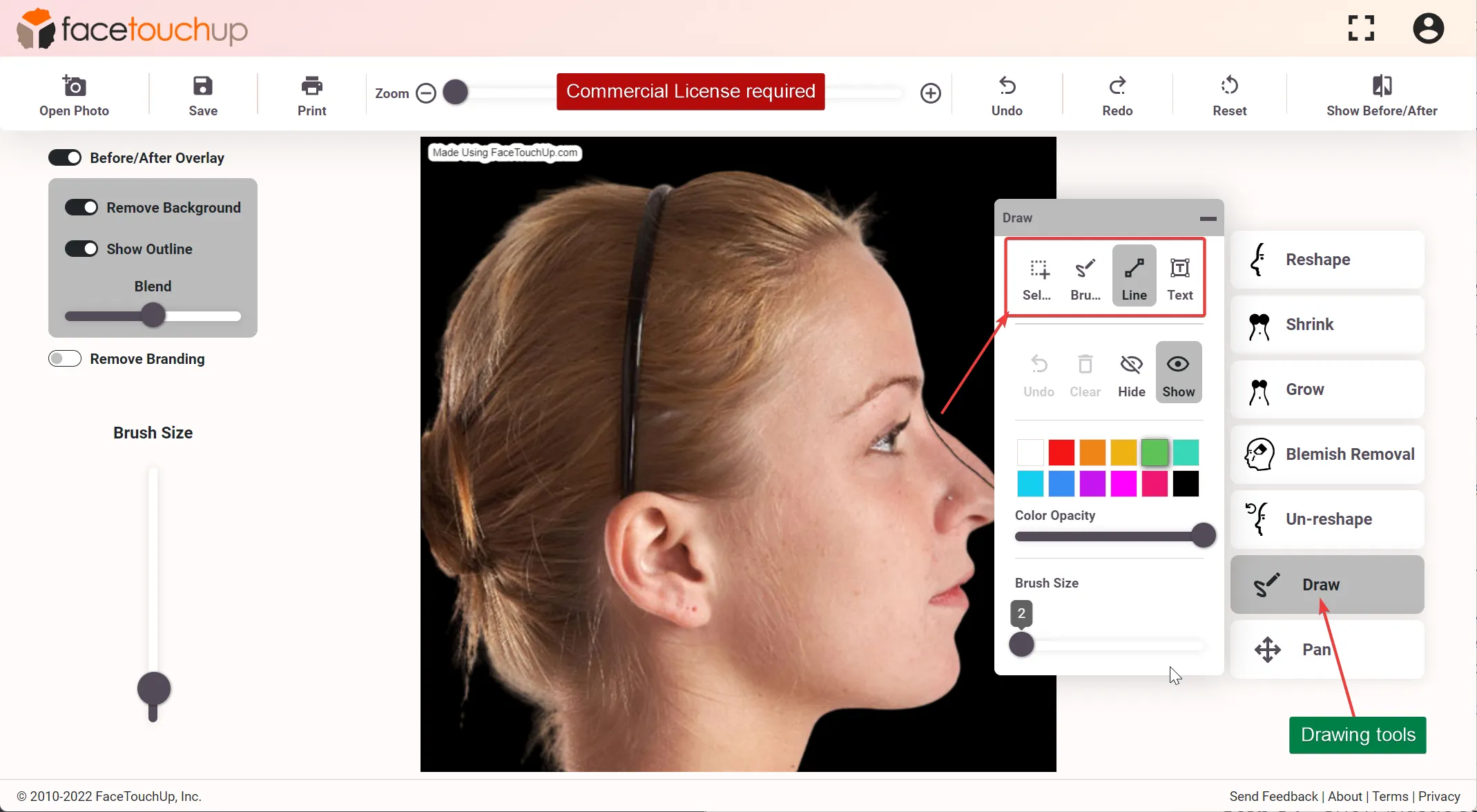 How to simulate rhinoplasty step 5